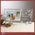 Transparent Square Acrylic Photo/Picture Frame with Shelf